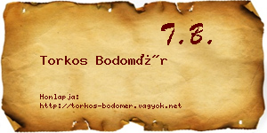 Torkos Bodomér névjegykártya